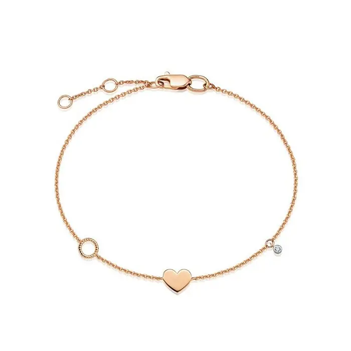 Браслет декоративный из красного золота