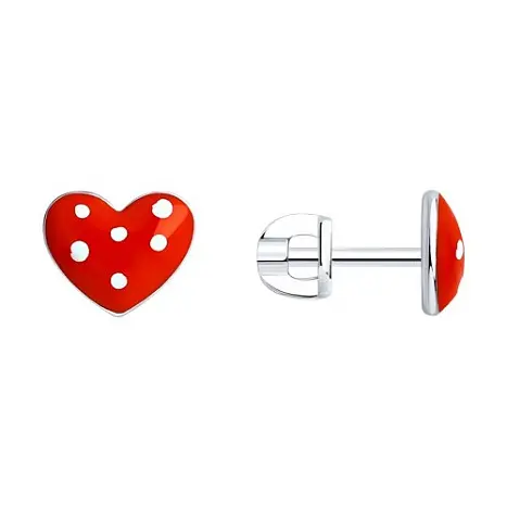 Серьги детские из серебра