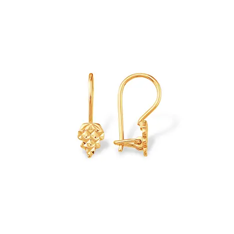 Серьги детские из красного золота