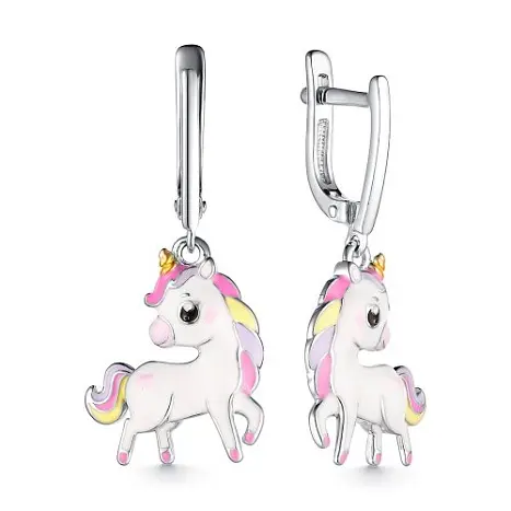 Серьги детские из серебра