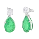 Серьги подвесные из серебра