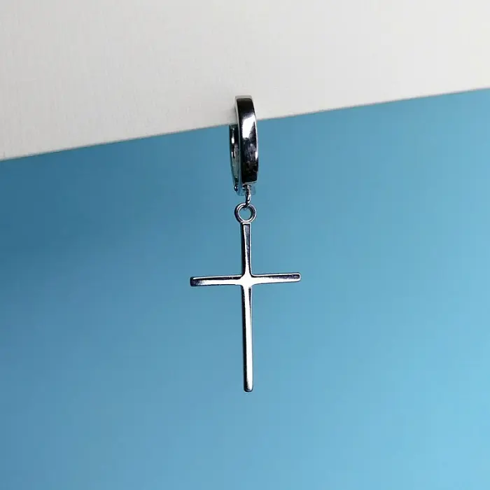 Серьги конго из серебра