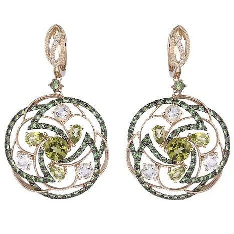Серьги с английским замком из красного золота