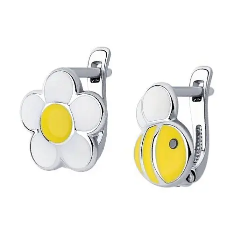 Серьги детские из серебра