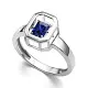 Кольцо декоративное из серебра