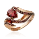Кольцо декоративное из красного золота