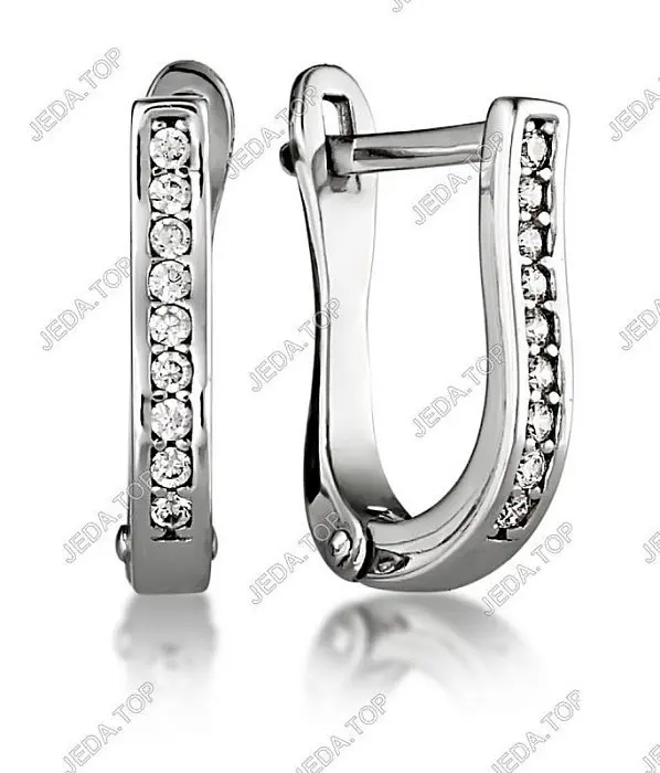 Серьги с английским замком из серебра