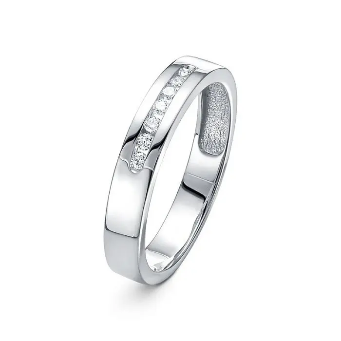 Кольцо декоративное из белого золота