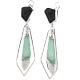 Серьги подвесные из серебра