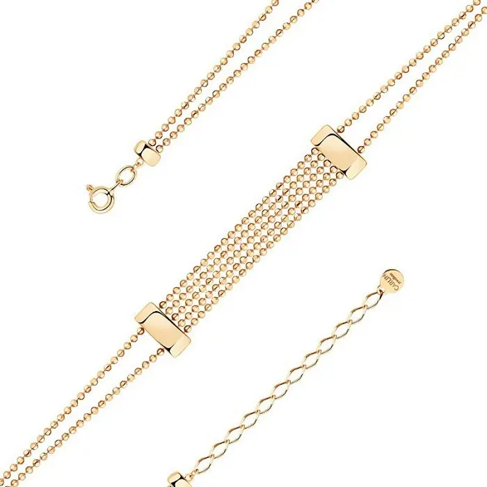 Браслет декоративный из красного золота