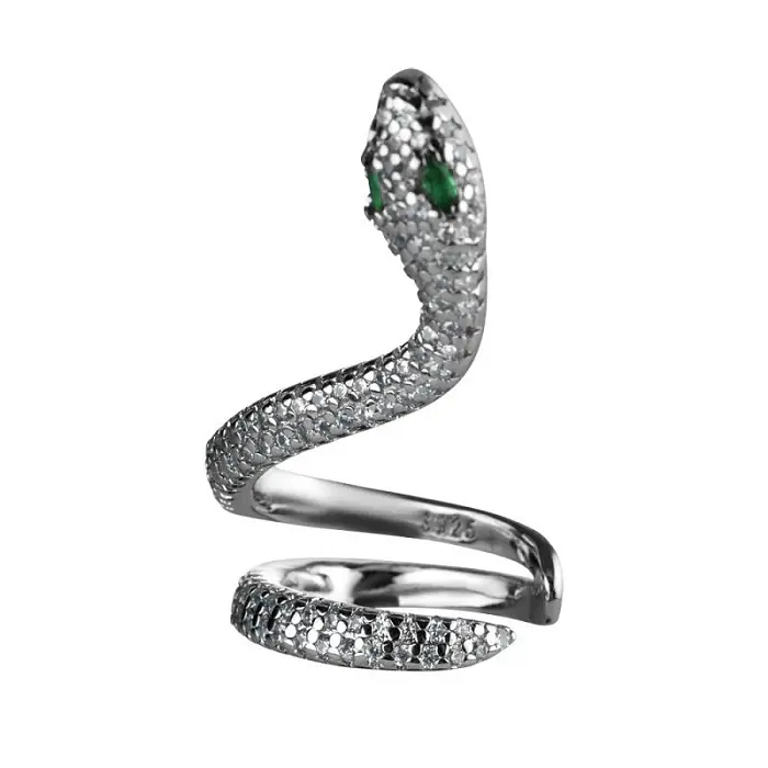 Серьги каффы из серебра