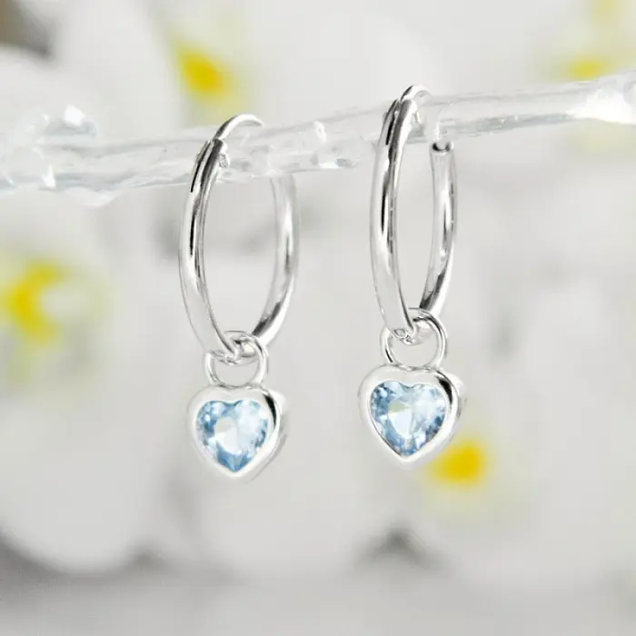 Серьги конго из серебра