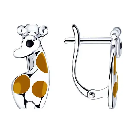 Серьги детские из серебра