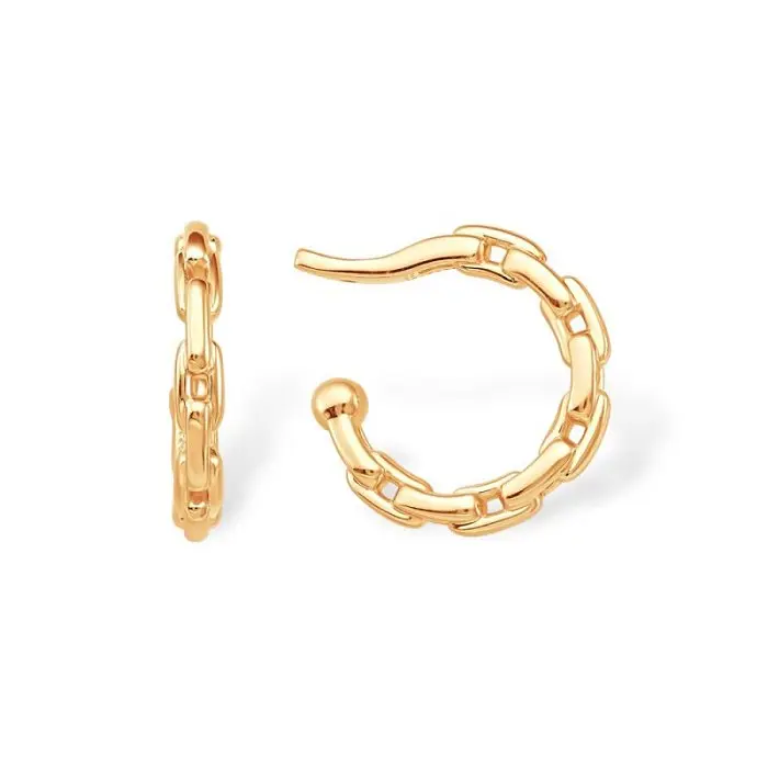 Серьги одиночные из красного золота