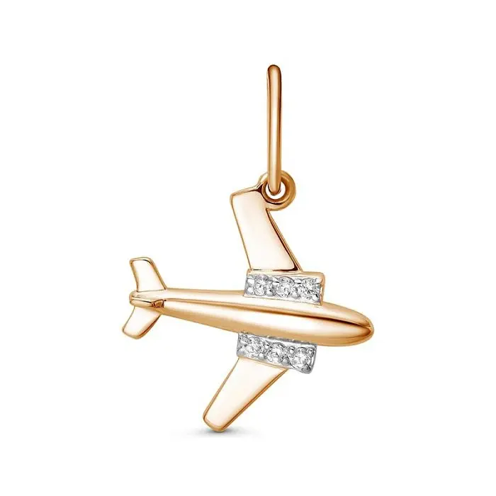 Подвеска декоративная из красного золота