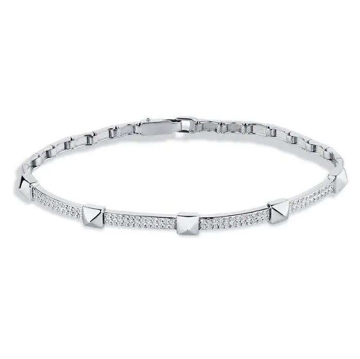 Браслет декоративный из белого золота