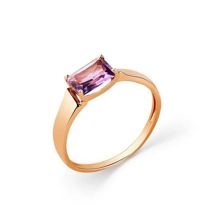 Кольцо декоративное из красного золота