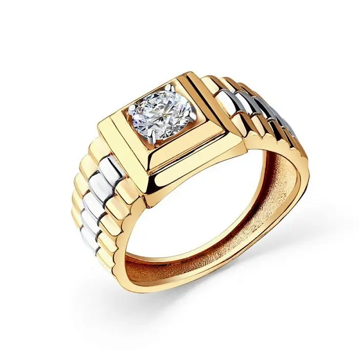 Печатка из комбинированного золота