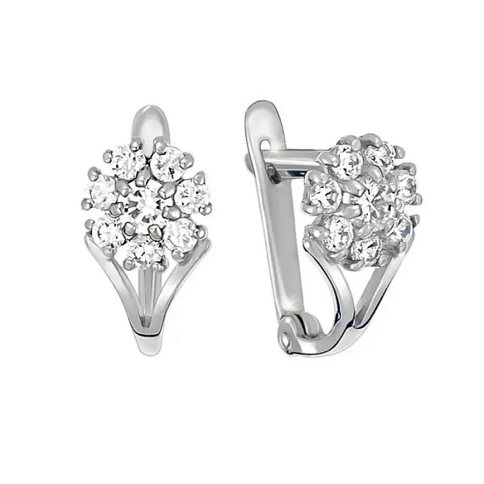 Серьги детские из серебра вид 1