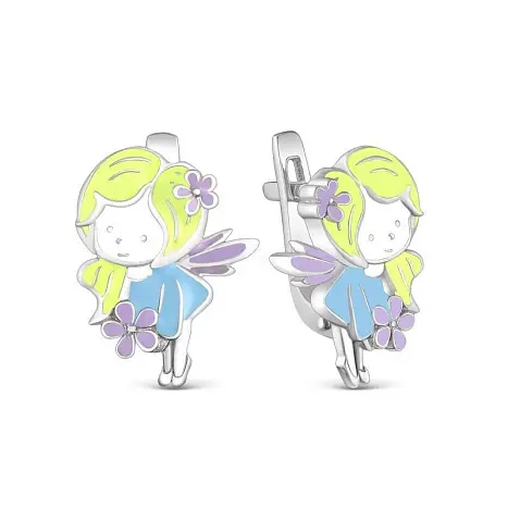 Серьги детские из серебра