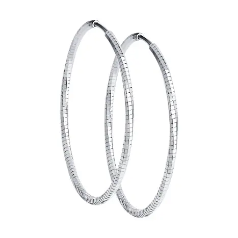 Серьги конго из серебра