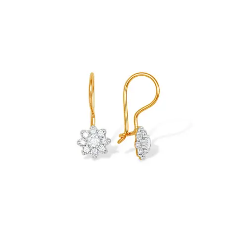 Серьги детские из красного золота
