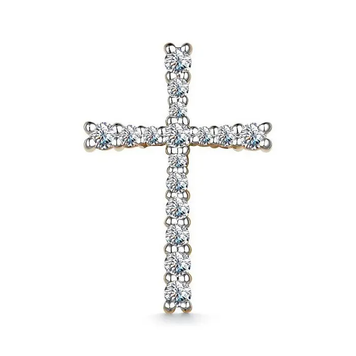 Подвеска декоративный крест из красного золота Подвеска декоративный крест из красного золота