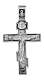 Подвеска крест из серебра