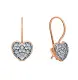 Серьги детские из красного золота