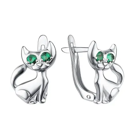 Серьги детские из серебра