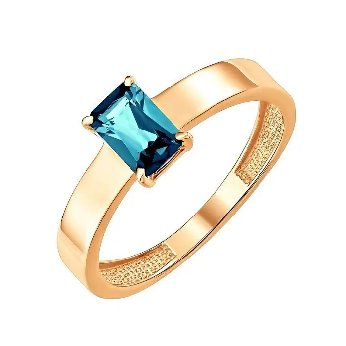 Кольцо декоративное из красного золота