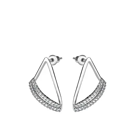 Серьги пуссеты из серебра