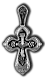 Подвеска крест из серебра