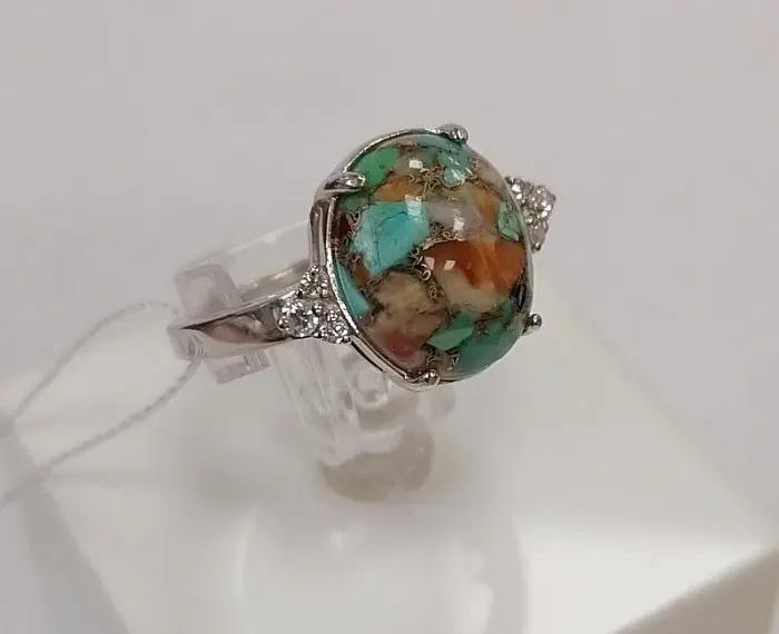 Кольцо декоративное из серебра