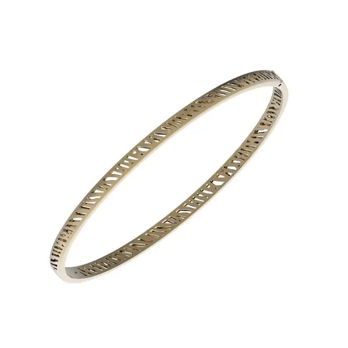 Браслет жесткий из красного золота