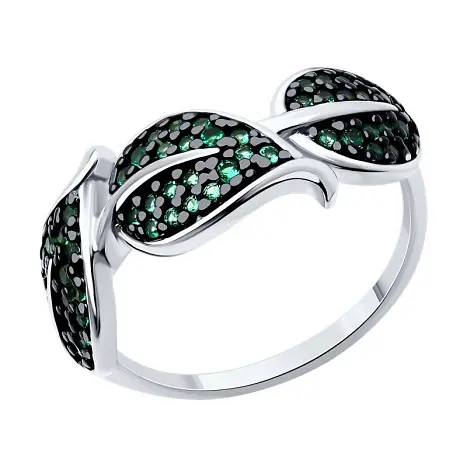 Кольцо декоративное из серебра