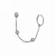 Серьги каффы из серебра