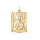 Подвеска икона из комбинированного золота