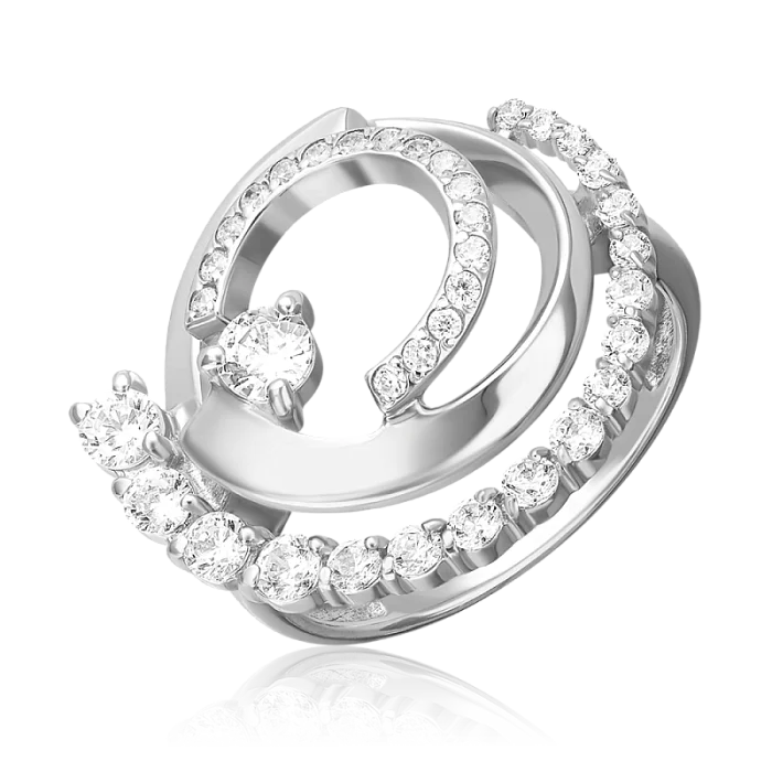 Кольцо декоративное из серебра