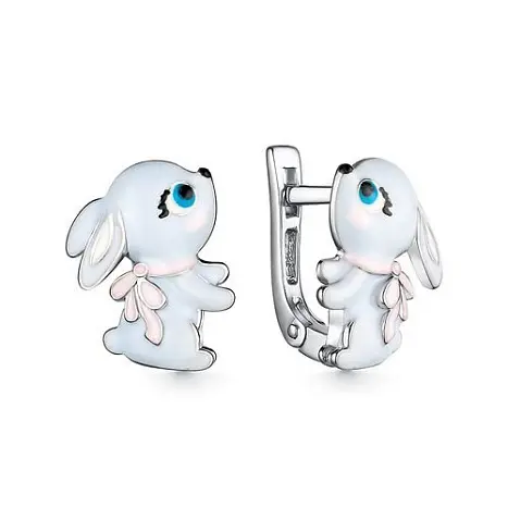 Серьги детские из серебра