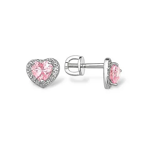 Серьги пуссеты из серебра