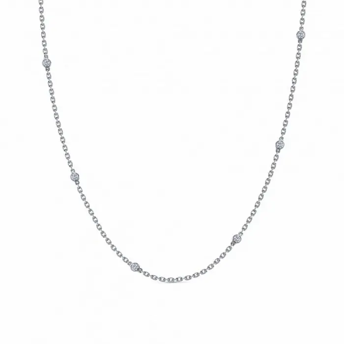 Цепь колье из серебра