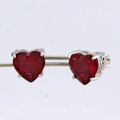Серьги пуссеты из серебра