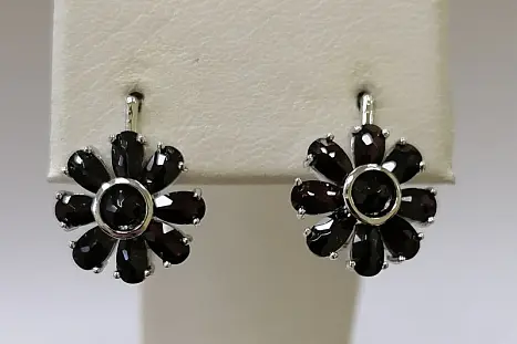 Серьги с английским замком из серебра