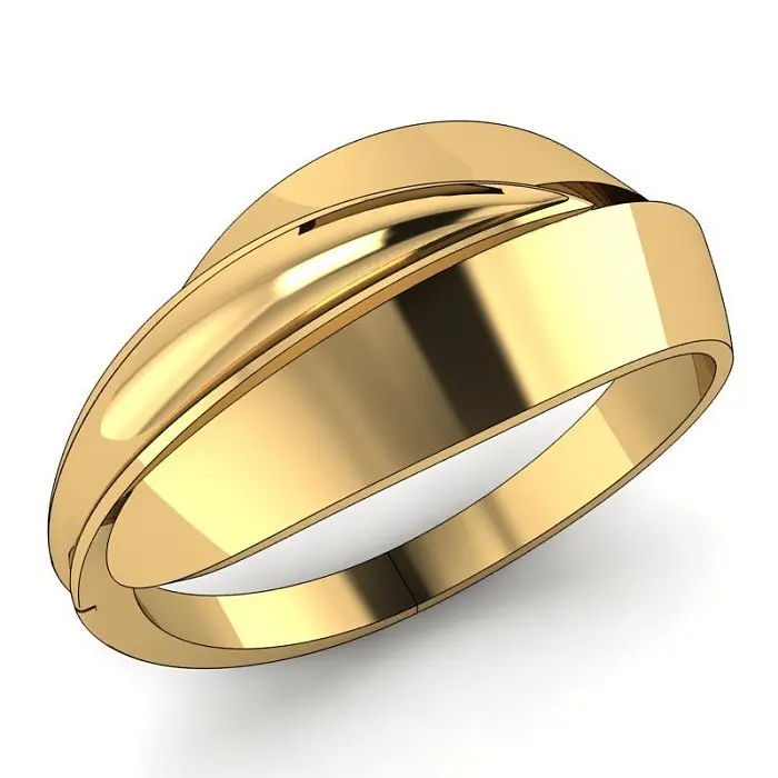 Кольцо декоративное из красного золота