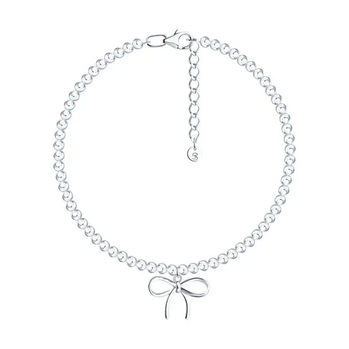 Браслет декоративный из серебра