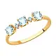 Кольцо декоративное из красного золота