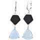 Серьги подвесные из серебра
