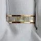 Кольцо обручальное из комбинированного золота
