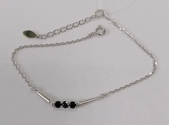 Браслет декоративный из серебра